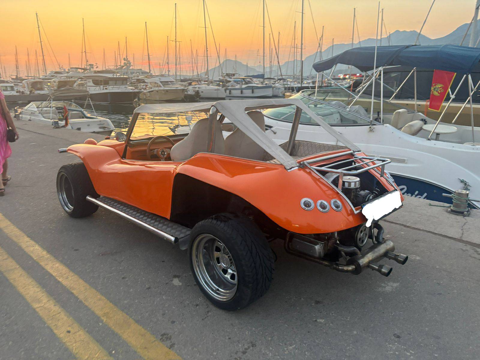 Off-road buggy on coastal terrain in Montenegro